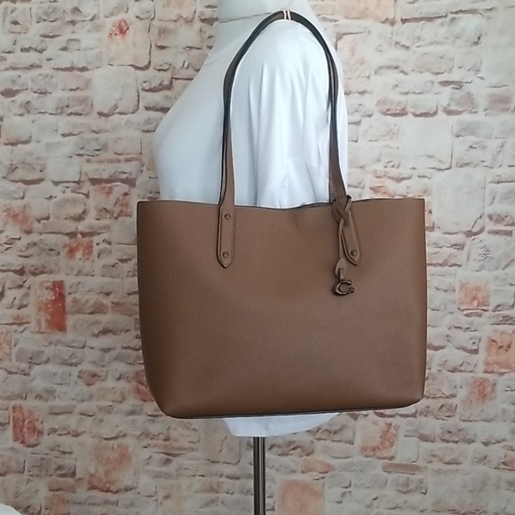 New COACH Central Signature Coated Canvas Tote - Picture 3 of 13